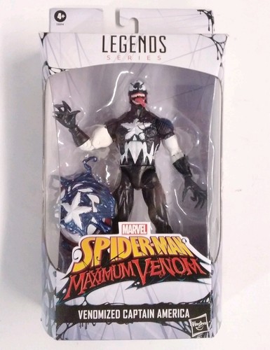 Marvel Legends Spider-Man Maximum Venom Series Venomized Captain America Figure - Picture 2 of 3