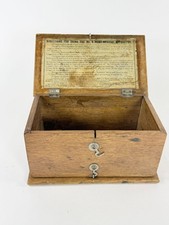Antiguo aparato médico casero electroshock charlatán medicina roble caja