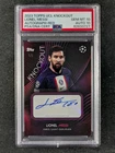 2022-23 Topps Knockout UEFA LIONEL MESSI 1/5 Bookend Last Print Auto Red PSA 10
