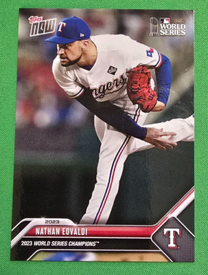 2023 World Series Champions - Texas Rangers Topps Now Nathan Eovaldi WS-5