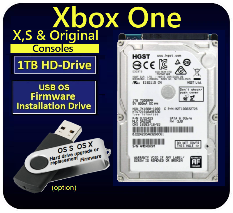 1TB Xbox One X,S & 1540 Internal Hard Drive Replacement Upgrade