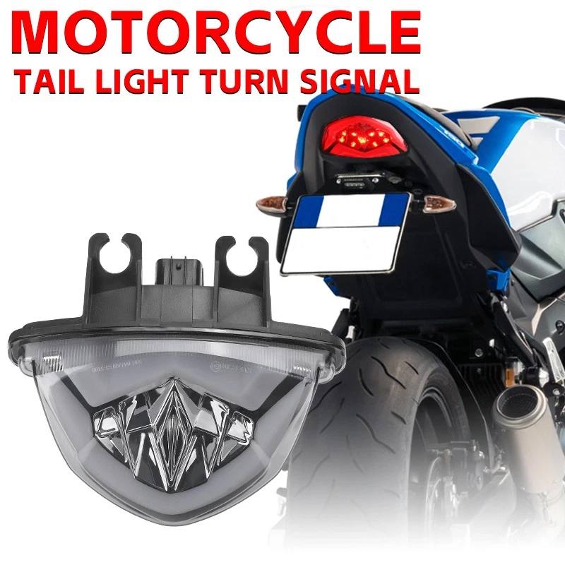 Señales de giro de freno de luz trasera/trasera LED integradas para Suzuki GSXS1000 GSXS750 Foto 3 de 4