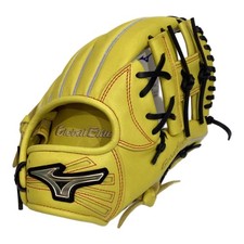 Mizuno Junior Soft Baseball Glove, Yellow, Hayato Sakamoto Global Elite Infield