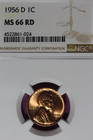 1956 D NGC 1C MS66RD LINCOLN WHEAT CENT #B52484 — photo 1