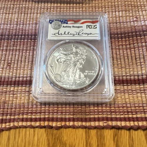 U.S. Mint American Silver Eagle PCGS MS 70 1 oz Silver 0.999 2016 Reagan Legacy