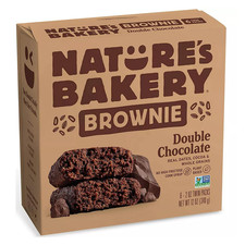 NATURES BAKERY Double Chocolate Brownies, 2 OZ