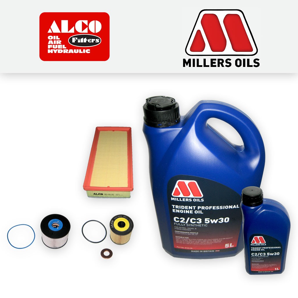SERVICE KIT for PEUGEOT 407 2.0 HDI DW10CTED4 OIL AIR FUEL FILTER +OIL 2009-2010