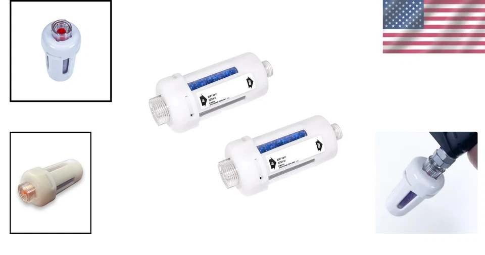 Compressed Air In-Line Desiccant Filter Dryer - Pack of 2, 125 PSI - Image 2 of 4