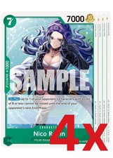 4x Nico Robin-Carrying On His Will (OP13-032)One Piece TCG - English