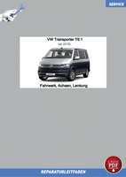 PDF VW Transporter T6.1 (19>) Reparaturanleitung Fahrwerk, Achsen, Lenkung