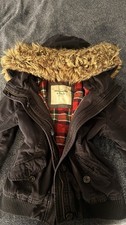 Abercrombie & Fitch Women s Black Hooded Faux...