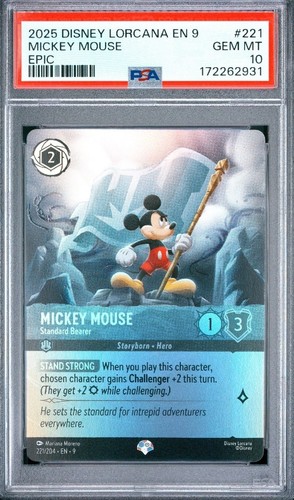 Mickey Mouse - Standard Bearer graded PSA 10 for sale on eBay