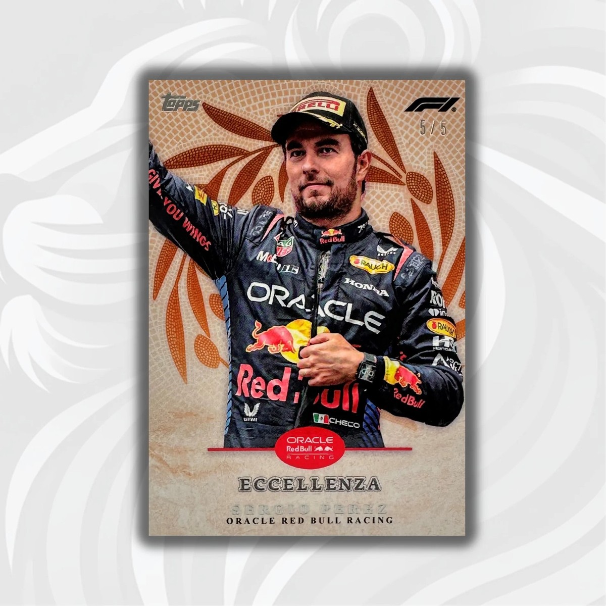 5 Sergio Perez - Trionfo - Orange - 2024 Topps Eccellenza F1 | eBay