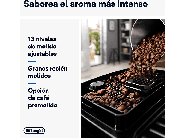 Cafetera superautomática - De'Longhi Magnifica Start Milk, ECAM220.80.SB, 1450W, - Imagen 3 de 4