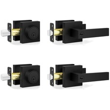 Keyed Alike Black Door Locks - Single Cylinder Deadbolt