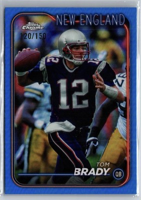 2024 Topps Chrome #120 Tom Brady Blue Refractor #/150