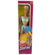 Vintage 1978 Sun Lovin' Malibu Barbie, Mattel #1067, Peek-a-boo Tan, NIB *Read