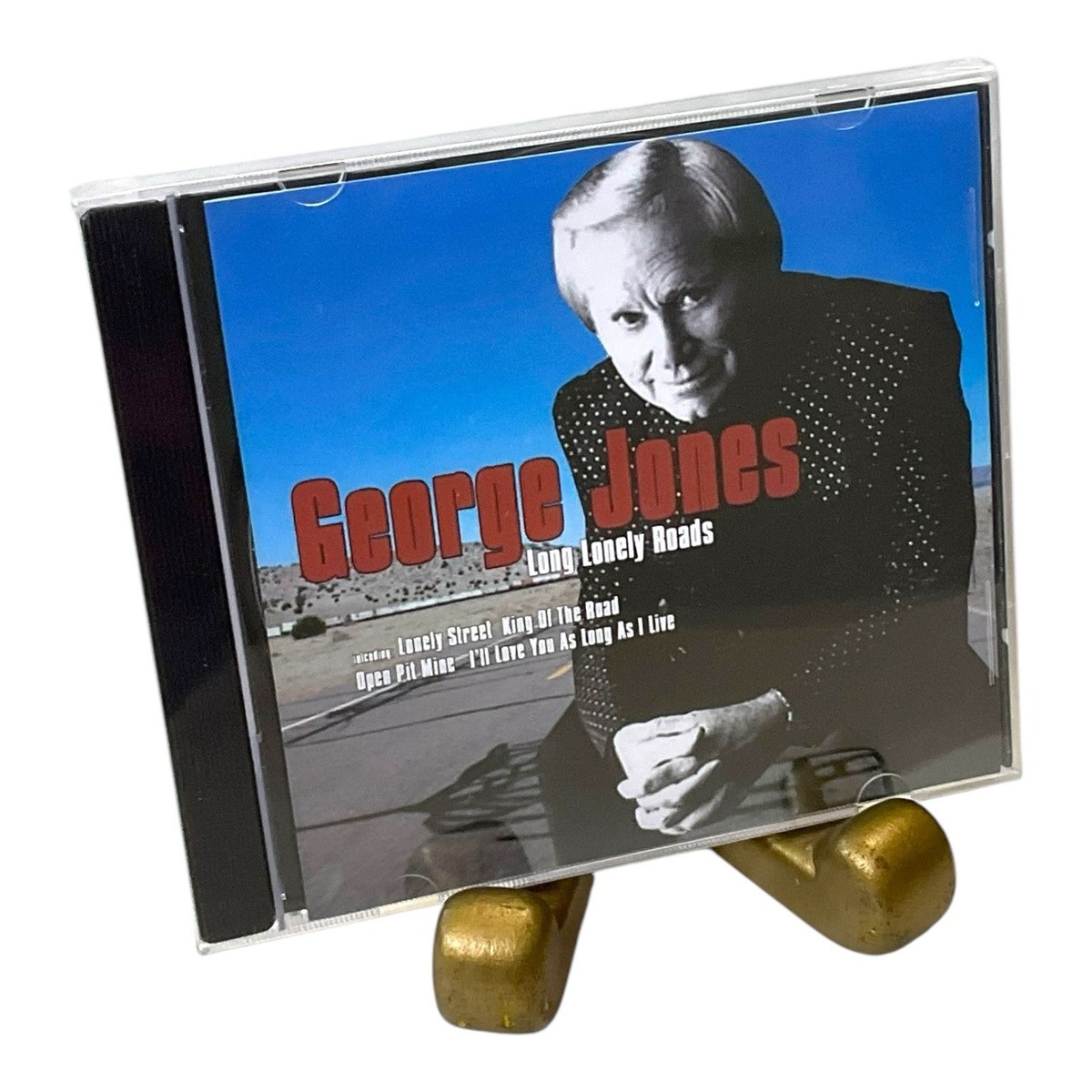 RARE George Jones Long Lonely Roads IMPORT 2004 Black Cat