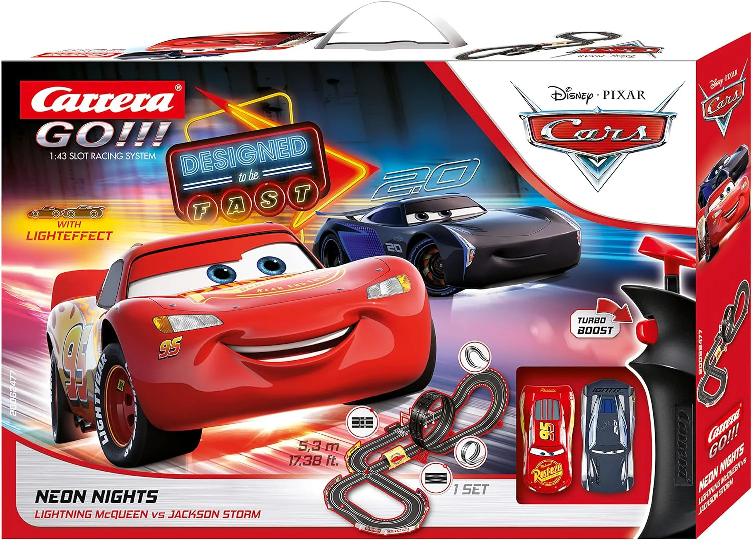 Carrera 20062477UK Carrera GO!!! Disney-Pixar Cars™ ""Neon Nights"" - Slot Racing