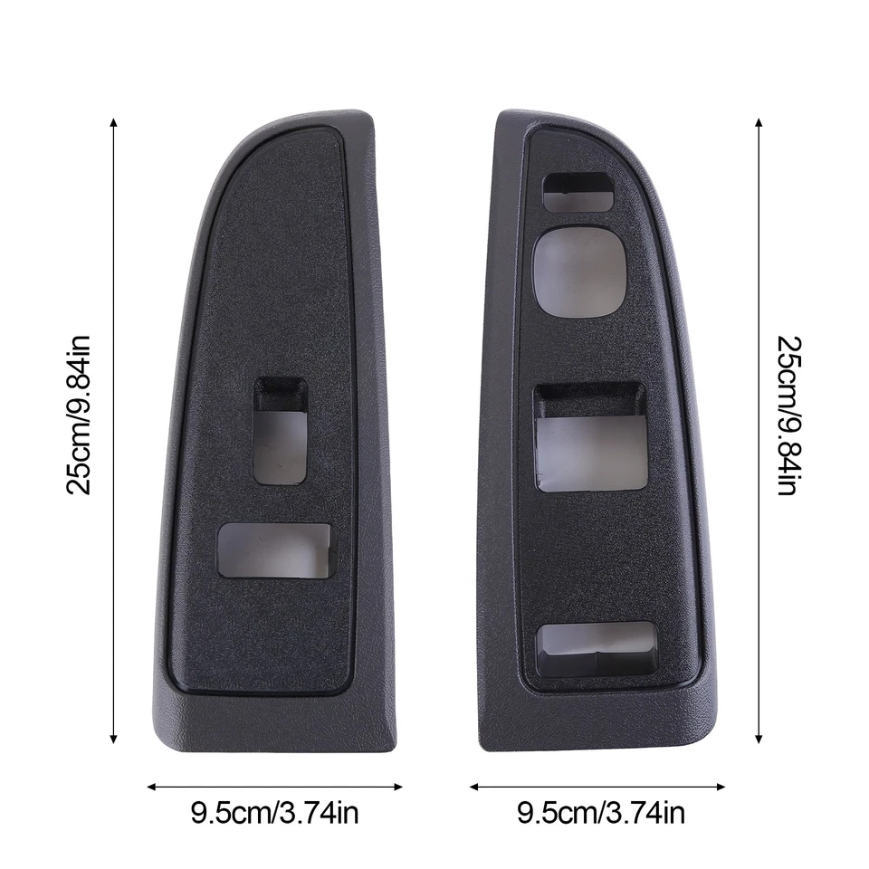 Par de bisel interruptor ventana eléctrica para Chevy Silverado Cadillac GMC lado izquierdo derecho Foto 3 de 4