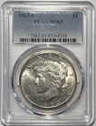 1923 S Peace Dollar PCGS MS63 Silver Uncirculated Coin $1 San Francisco