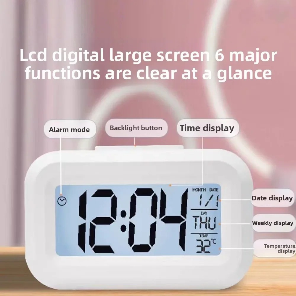 Snooze Backlight Thermometer Calendar Mini