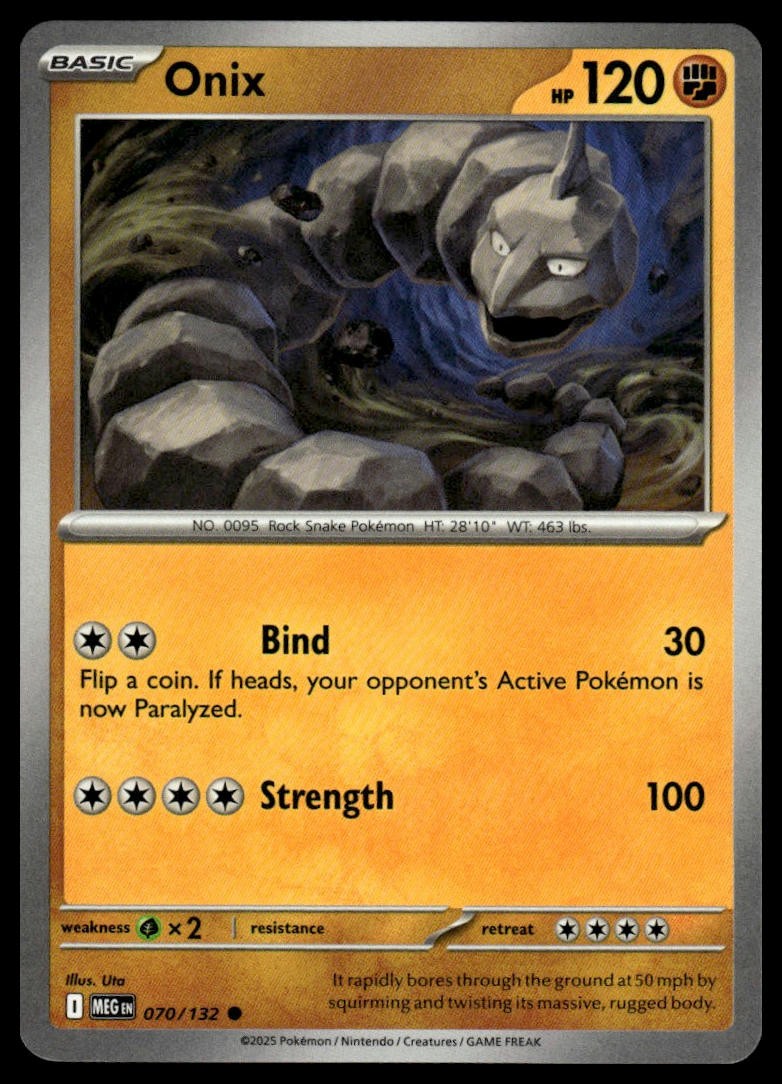 Onix ME01: Mega Evolution 070/132 Normal NM