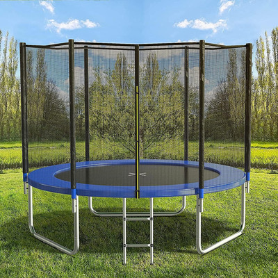 8FT 10FT 12FT 14 FT 15FT Trampoline with Safety Enclosure Net，Outdoor Trampoline