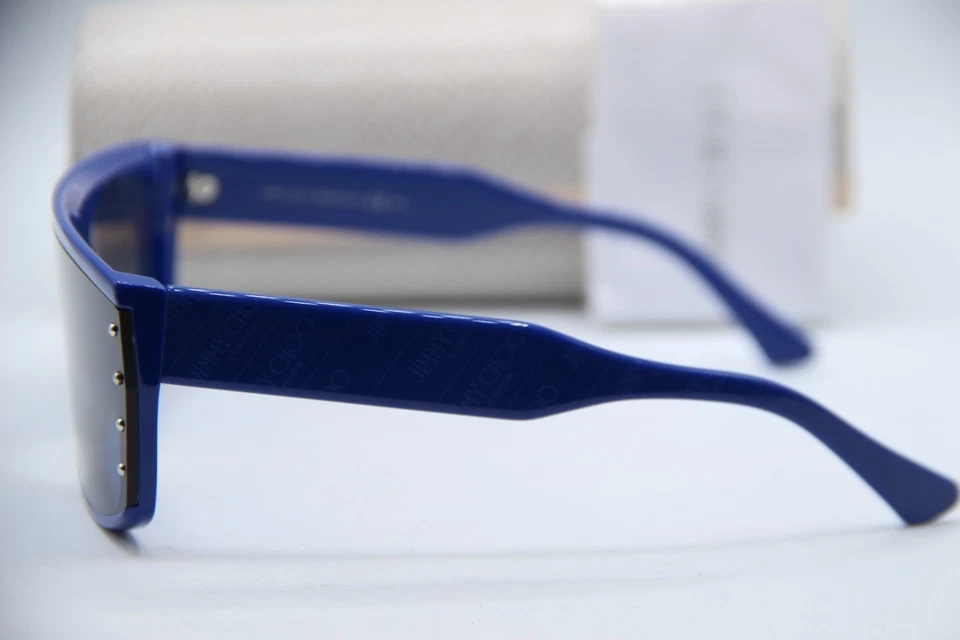 NUEVO JIMMY CHOO RYLAN/S PJPKU AZUL PLATA MONTURAS AUTÉNTICAS GAFAS DE SOL 140 MM Foto 3 de 4