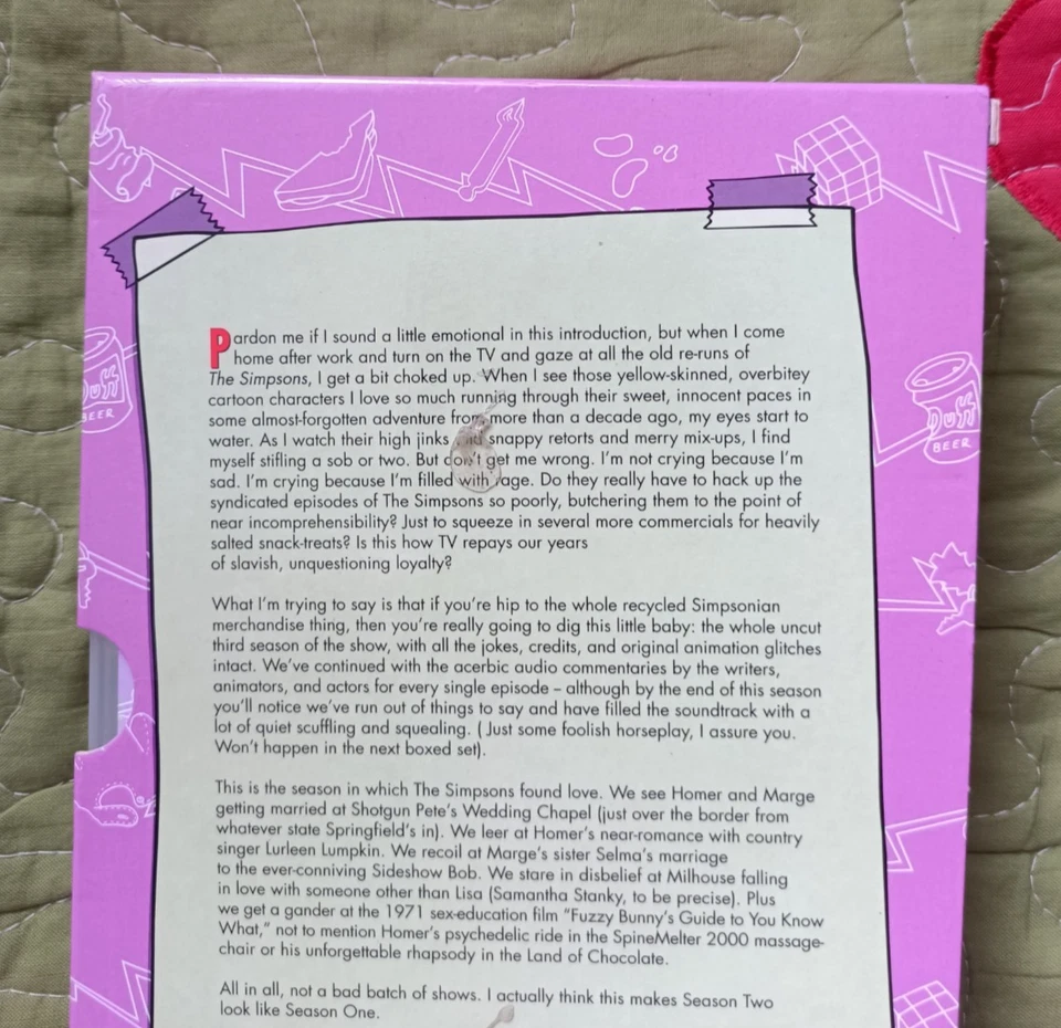 THE SIMPSONS DVD COMPLETE THIRD SEASON 3 - COLLECTOR'S EDITION - 4 DISC BOXSET - Image 2 of 2