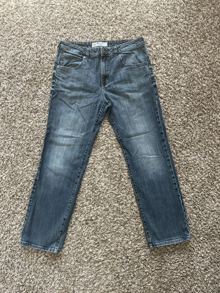 Pantalones de mezclilla Lee L342 Modern Series calce recto para hombre talla 36x31 azul lavado ácido Foto 2 de 4