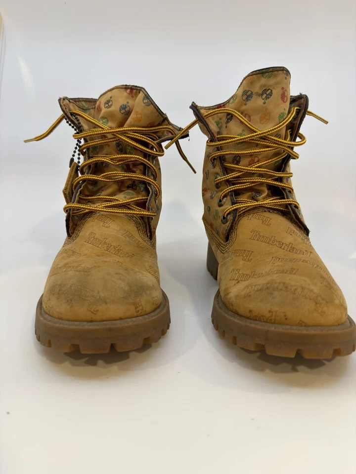 Timberland 4.5 Unisex Roll Top Raro De Colección Trabajo Senderismo Bota Foto 4 de 4