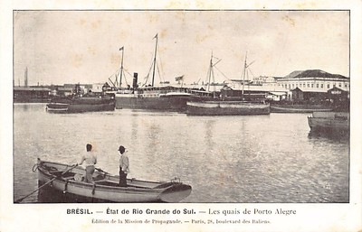 Brasil - Rio Grande do Sul - Porto Alegre - As docas - Postal publicado pela Mis