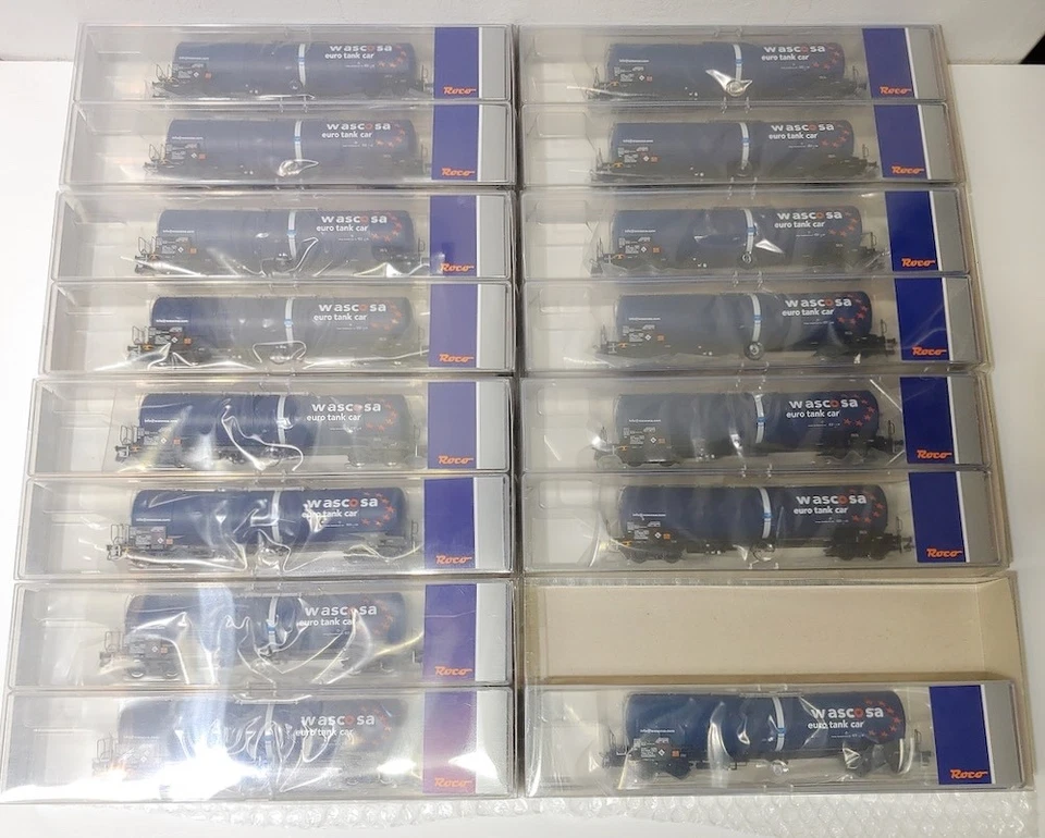 ROCO HO 76027 x7.5 Tank Wagons Set Kesselwagen 2 Car Set, Wascosa - Image 3 of 3