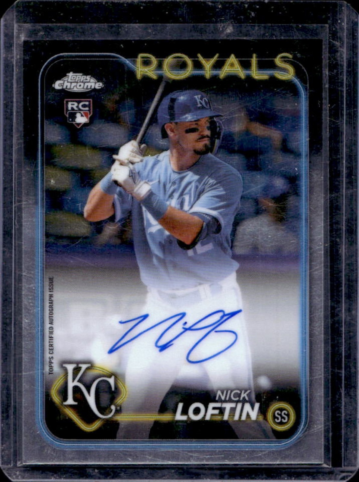 2024 Topps Chrome Nick Loftin Rookie Auto RC #RA-NL Royals