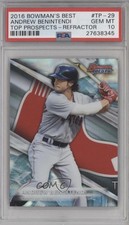 2016 Bowman's Best Top Prospects Refractor Andrew Benintendi PSA 10 GEM MT 0a1