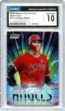 SHOHEI OHTANI 2020 TOPPS STADIUM CLUB CHROME BEAM TEAM CGC 10 GEM MINT