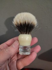 Restored Vintage Made Rite Shave Brush With A New 20mm Two Band Badger Knot