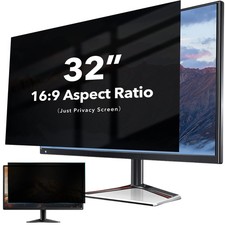 32 inch Computer Privacy Screen Filter for 16:9 Widescreen Monitor, 32in Curv...