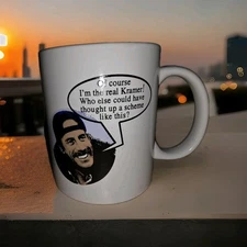 RARE Vintage 1998 "Kramer's Reality Tour" mug NYC Kenny New York City SEINFELD