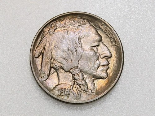 1914-P 5C BUFFALO NICKEL FIVE CENT PIECE CH/GEM BU
