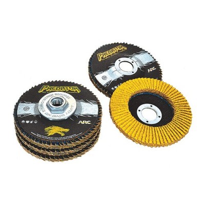 ARC ABRASIVES 71-10827AF Flap Disc, 4 1/2 in Dia, 7/8 in Arbor 30MT12