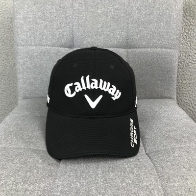 Callaway Golf Hat Cap Strap Back One Size Black Mens Chrome Soft