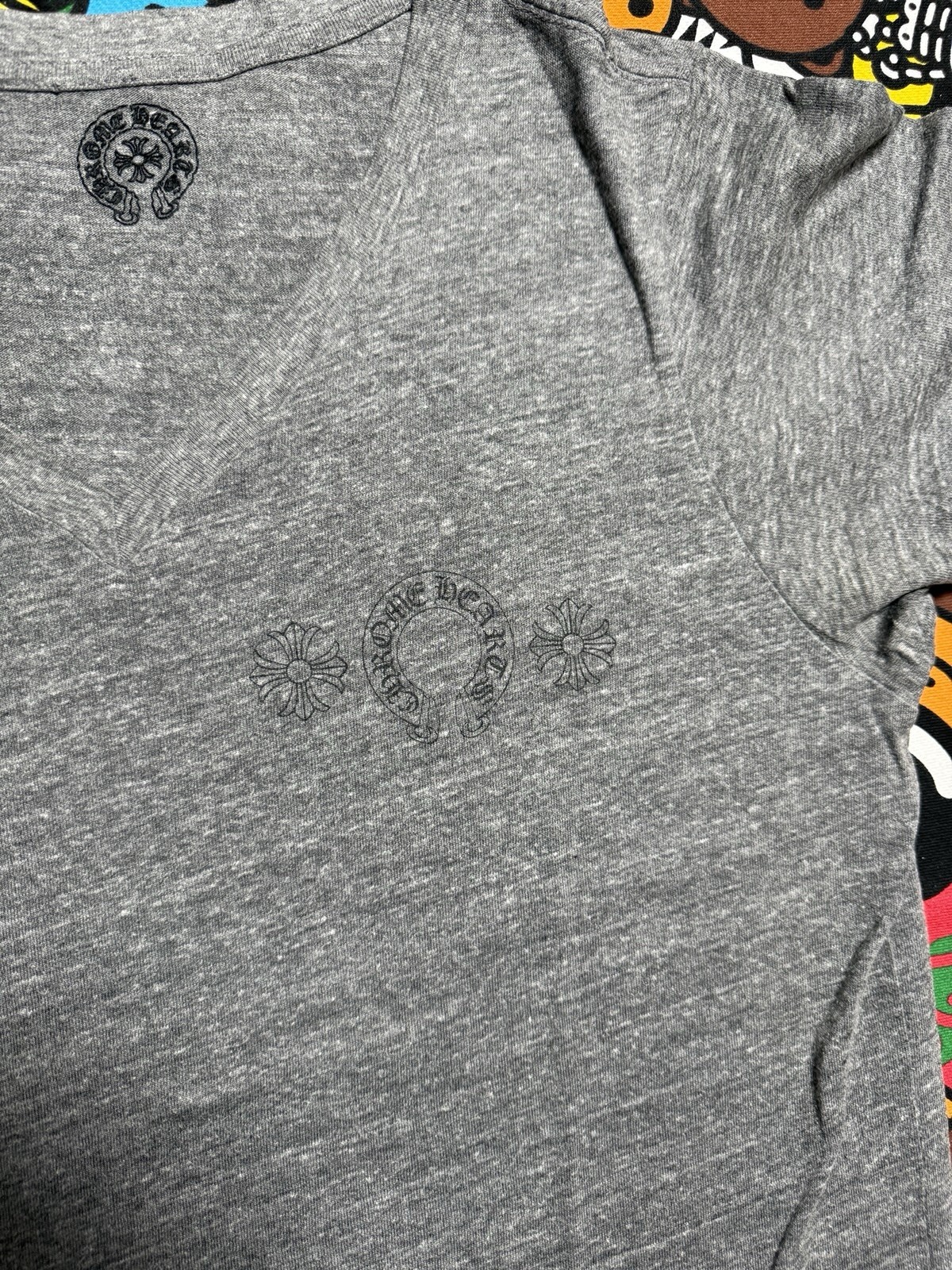 Chrome Hearts Womens Grey Multi Logo Tee thumbnail 4