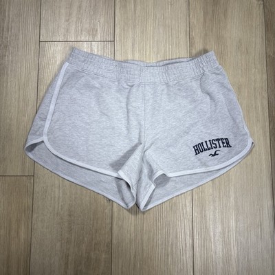 Hollister California Ultra High Rise Light Gray Sweat Shorts Size Medium