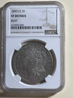 1890-CC Morgan Silver Dollar $1 Carson City VF Very Fine Details