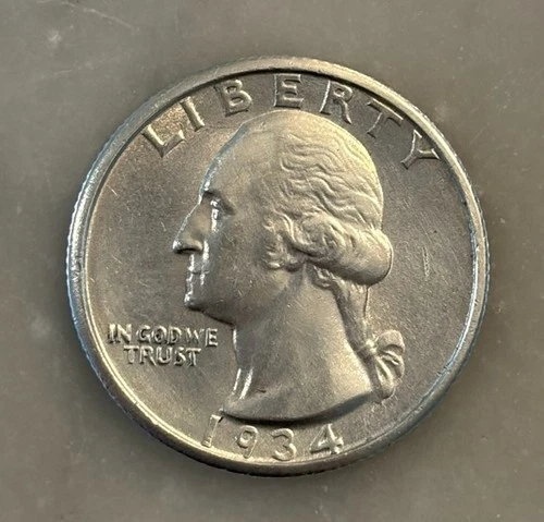 1934-P Washington Quarter - XF - Extremely Fine - 90% Silver