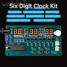 6-bit LED Digital Electronic Clock Kit 51 Microcontroller DIY Soldering Practice