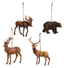 Mountain Animals Holiday Ornaments