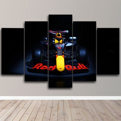 Formula one F1 Redbull Front look Car 5 Piece Canvas Wall Art Print Home Decor